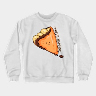 Crêpe Happens Food Pun Crewneck Sweatshirt